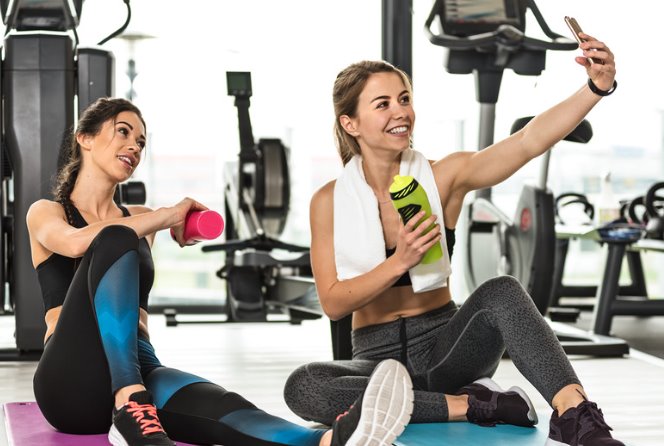 gym selfie